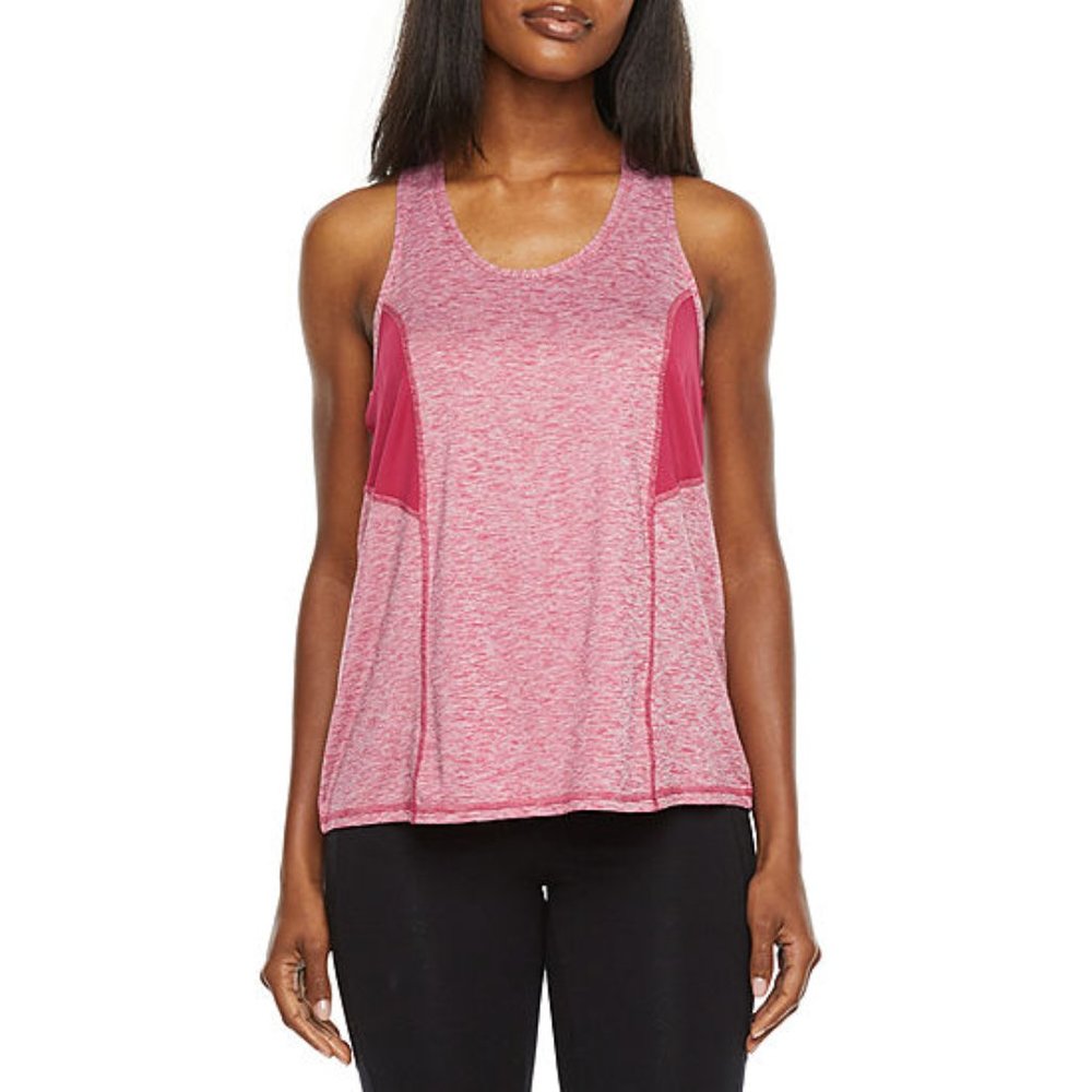 NEW Xersion M Pink Racerback Tank Top Athleisure Athletic Casual Lounge